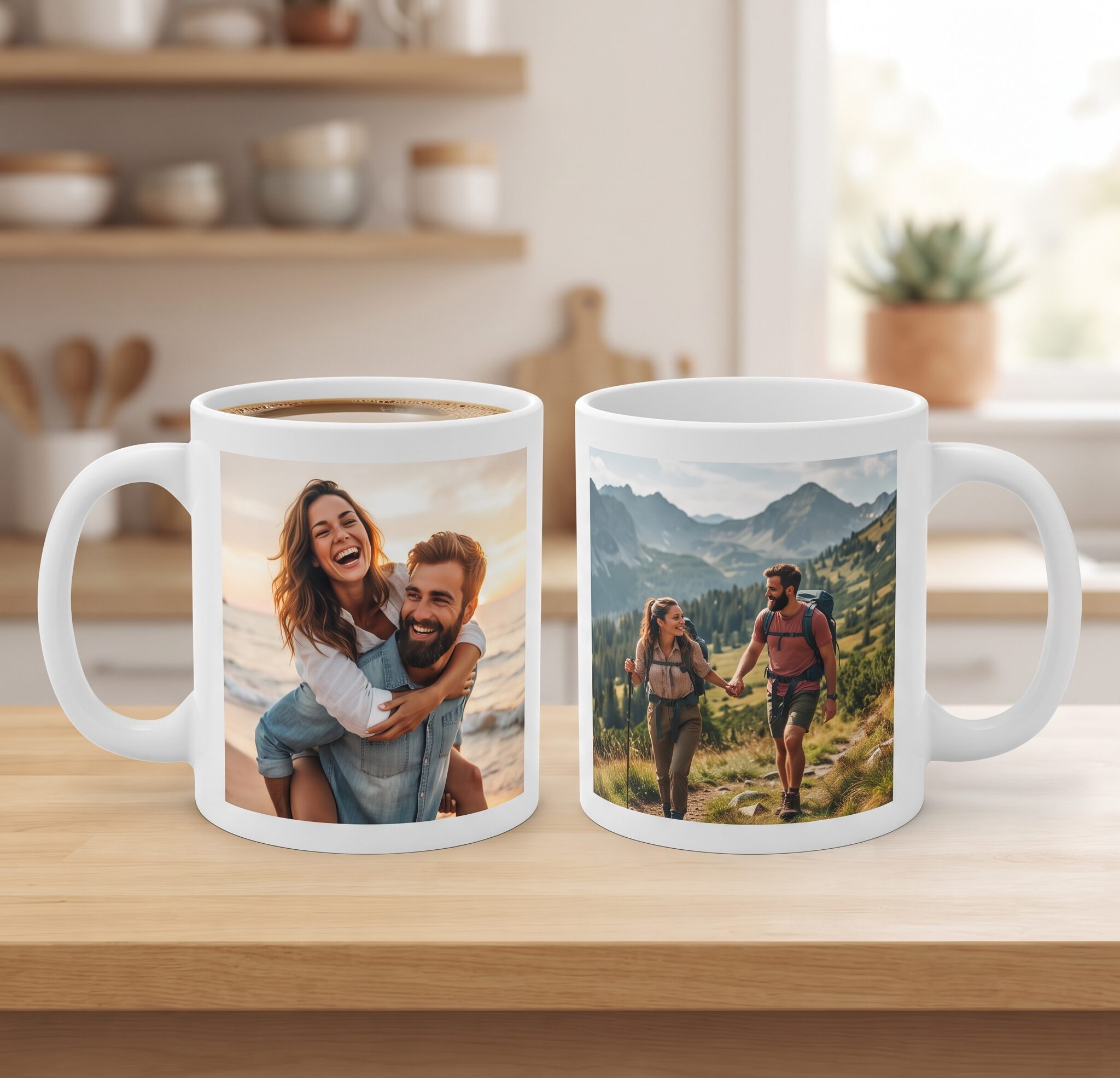 Personalise Both Sides Photo Mug 11oz White